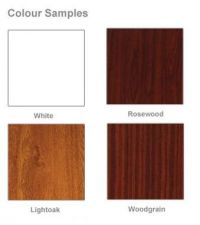Wood Effect on White Flat Panel