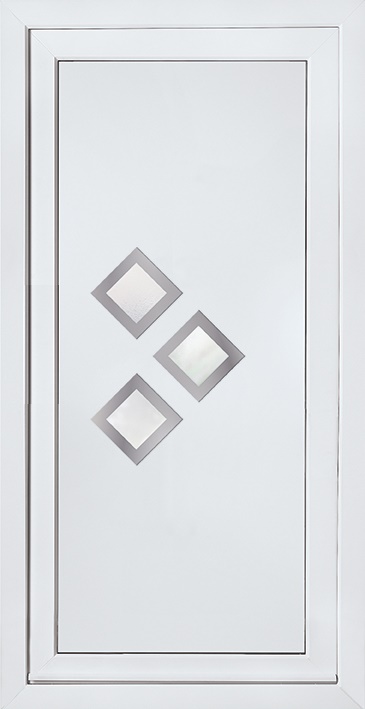 E5113 Door Panel with steel trim surrounds