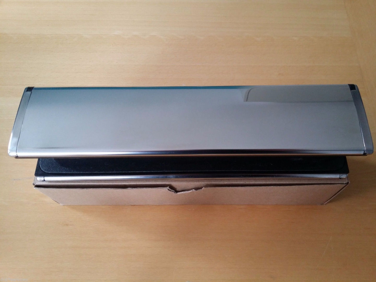 12" (300mm) Chrome Trojan Letterbox,